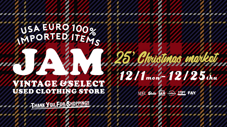 古着屋JAM 25’ Christmas Market