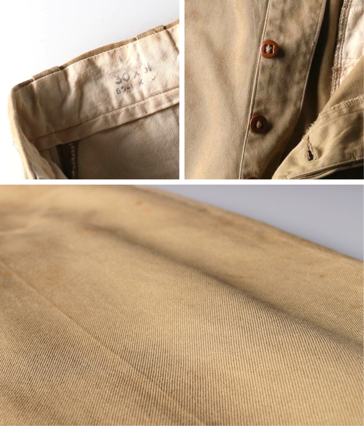 古着屋JAM ミリタリーチノパン ディティール