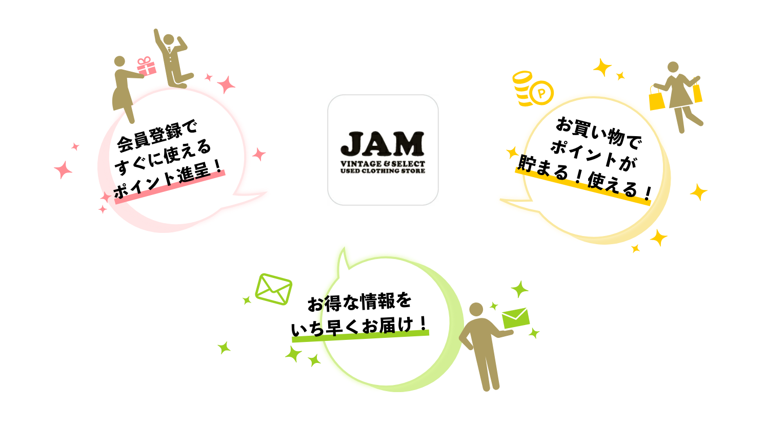 会員登録ですぐに使えるポイント進呈！ お買い物でポイントが貯まる！使える！ お得な情報をいち早くお届け！