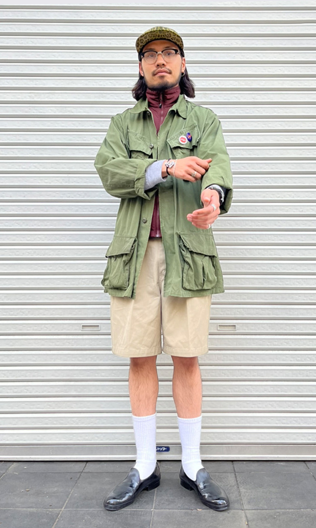 古着屋JAM オーバーサイズ ショートパンツ スタイリング