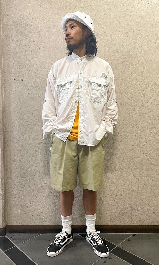 古着屋JAM オーバーサイズ ショートパンツ スタイリング