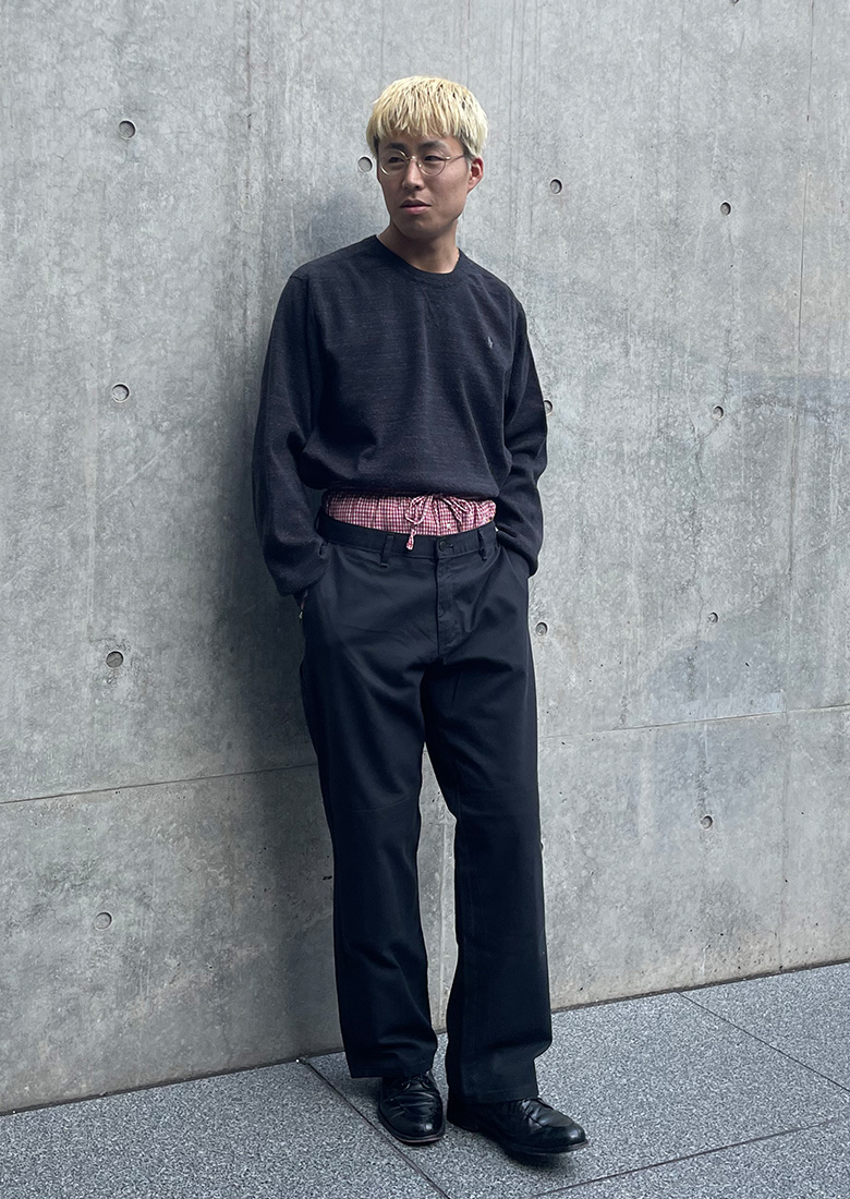 古着屋JAM 無地スウェット コーディネート