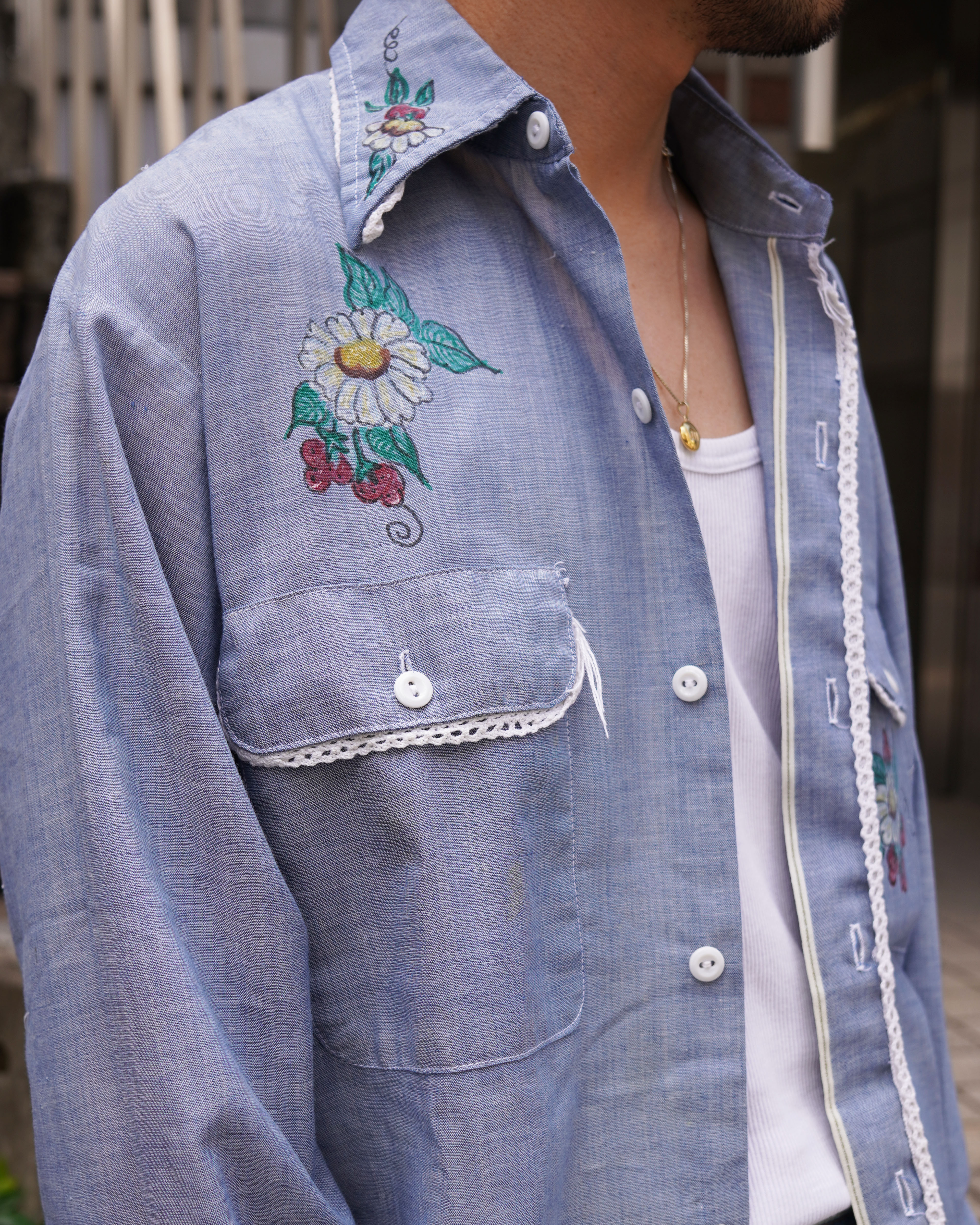 古着屋JAM 古着と眼鏡 コーデ