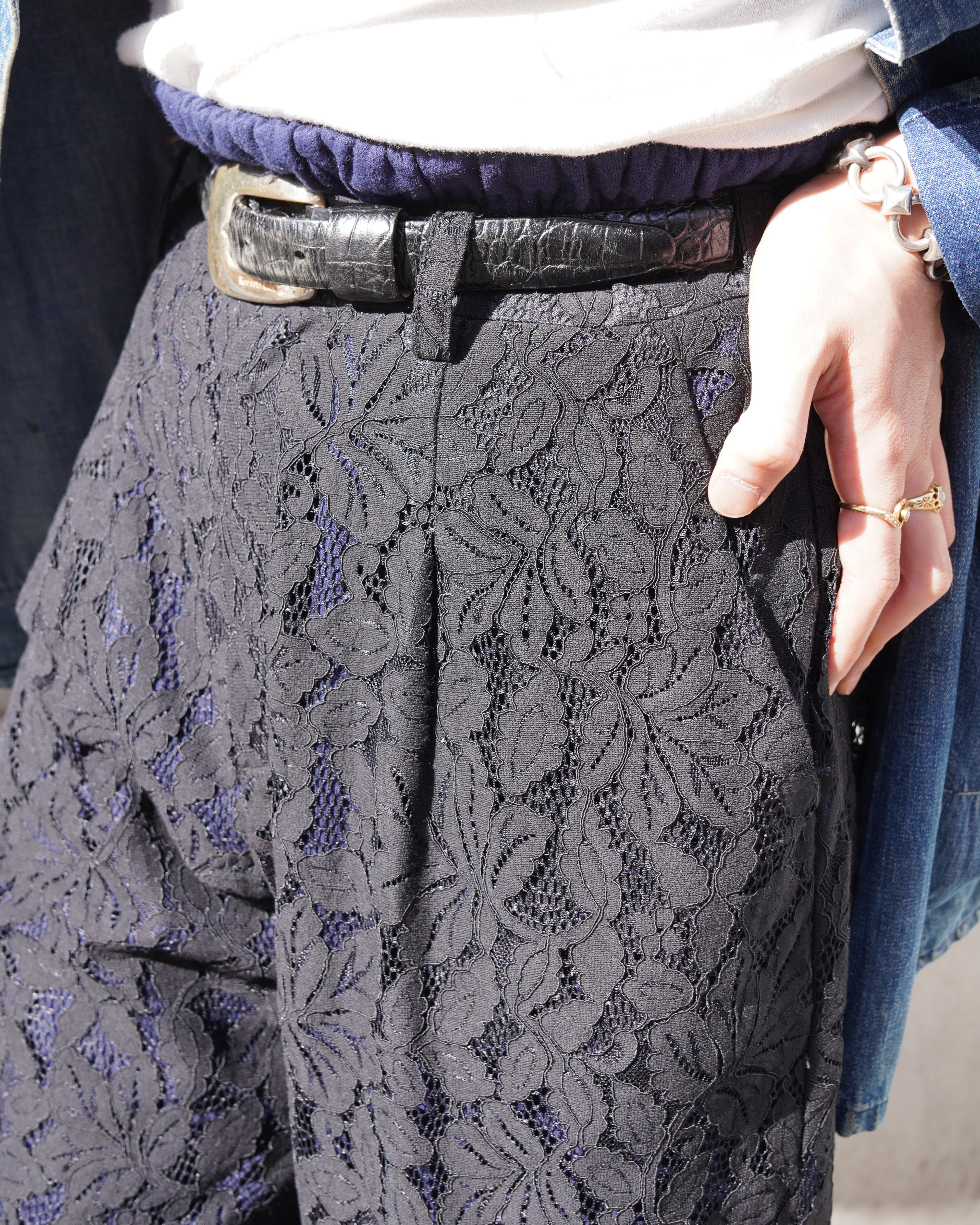 古着屋JAM 古着と眼鏡 コーデ