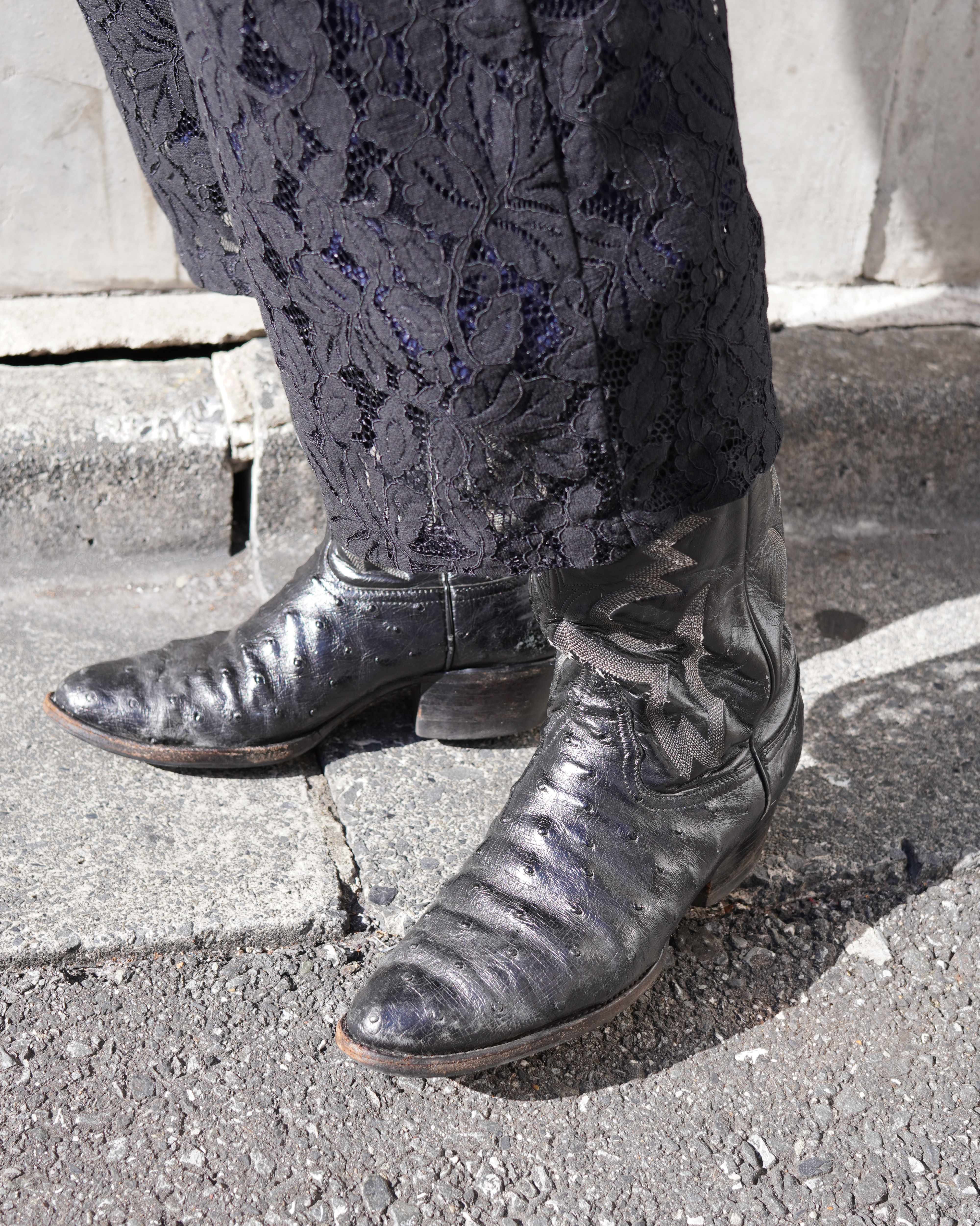 古着屋JAM 古着と眼鏡 コーデ