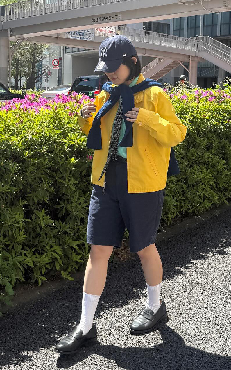 古着屋JAM オーバーサイズ ショートパンツ スタイリング