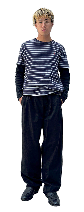 古着屋JAM 古着と眼鏡 コーデ