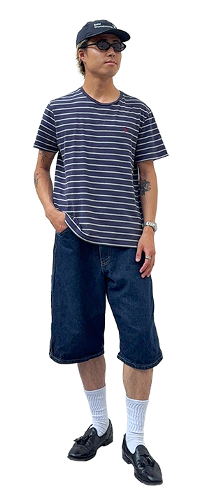 古着屋JAM 古着と眼鏡 コーデ