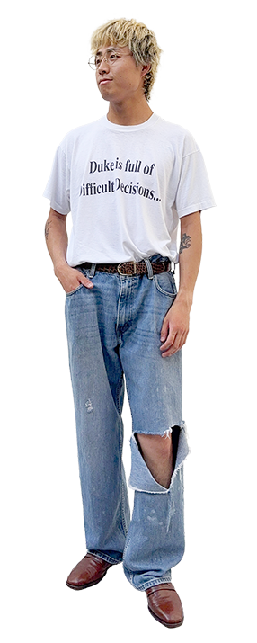 古着屋JAM 古着と眼鏡 コーデ