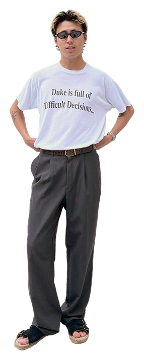 古着屋JAM 古着と眼鏡 コーデ