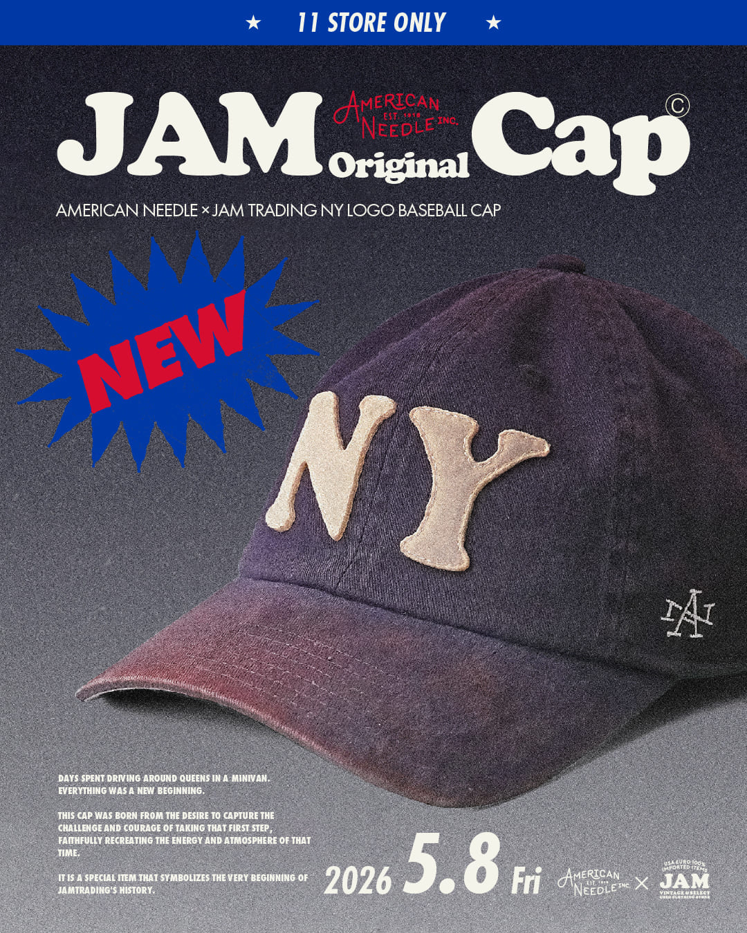 JAM ORIGINAL CAP一般販売