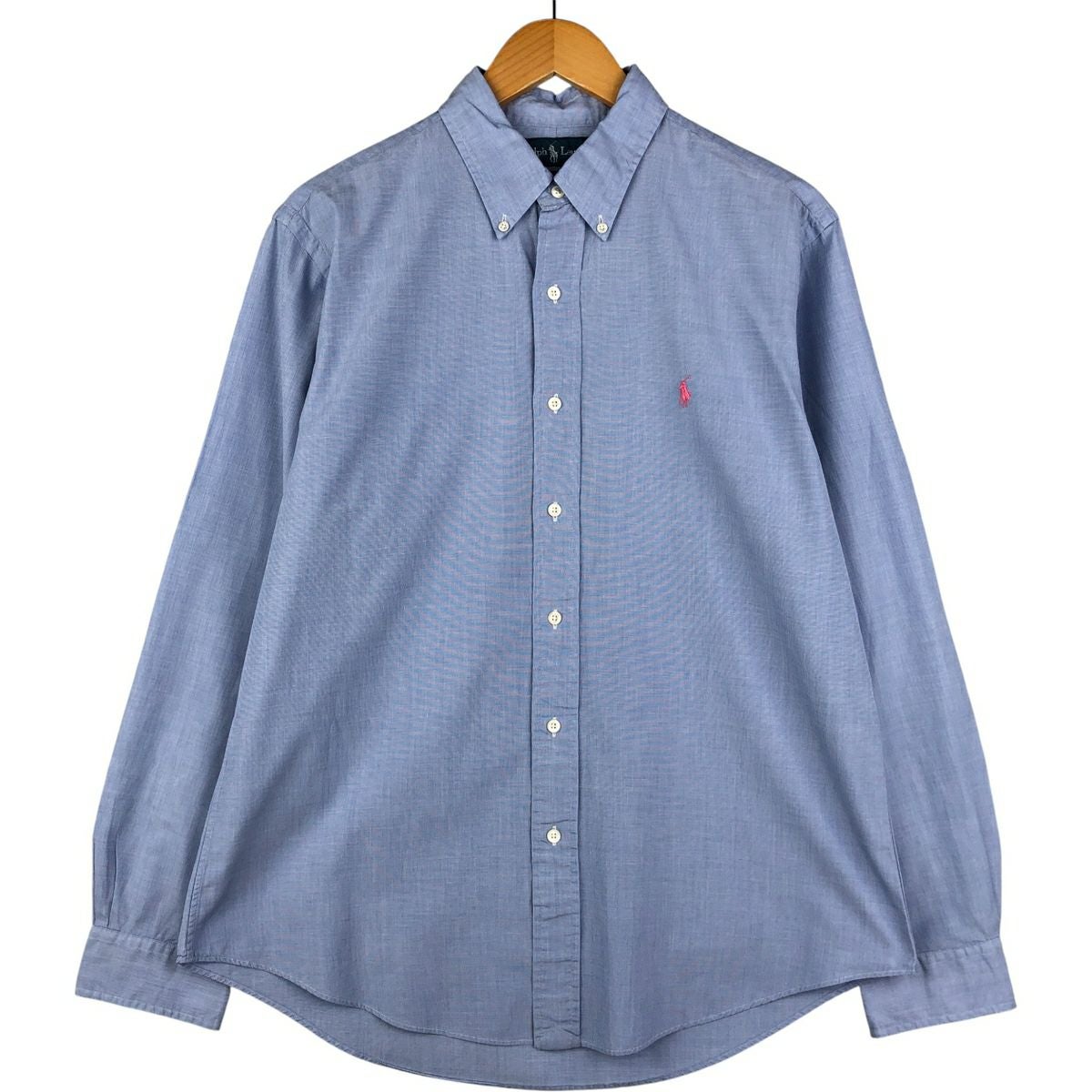 古着 ラルフローレン Ralph Lauren CUSTOM FIT 長袖 ボタンダウン