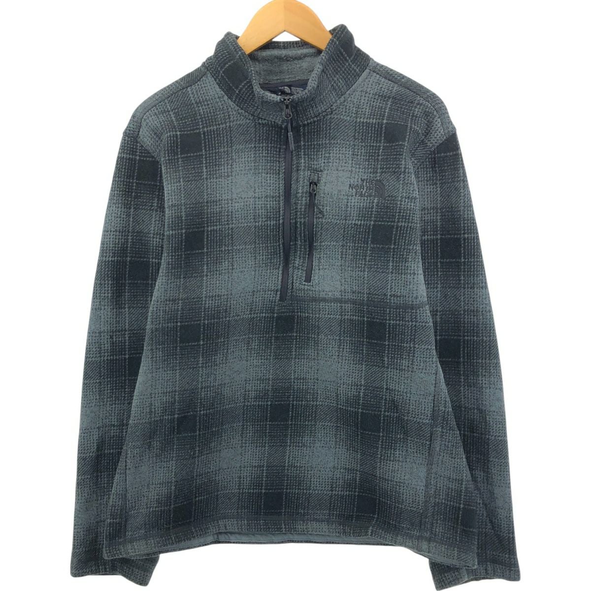 古着 ザノースフェイス THE NORTH FACE チェック柄 ハーフジップ