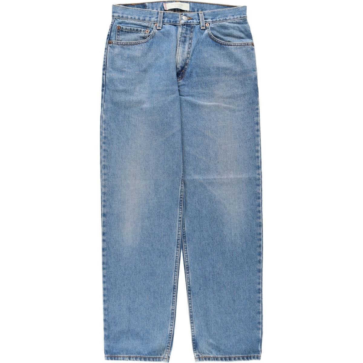 古着 リーバイス Levi's USA製 デニム パンツ 550 テーパード ジッパーフライ 5ポケット ジーパン w38 L30  ブルー系 メンズ 古着 リーバイス Levis 550 RELAXED FIT テーパードデニムパンツ