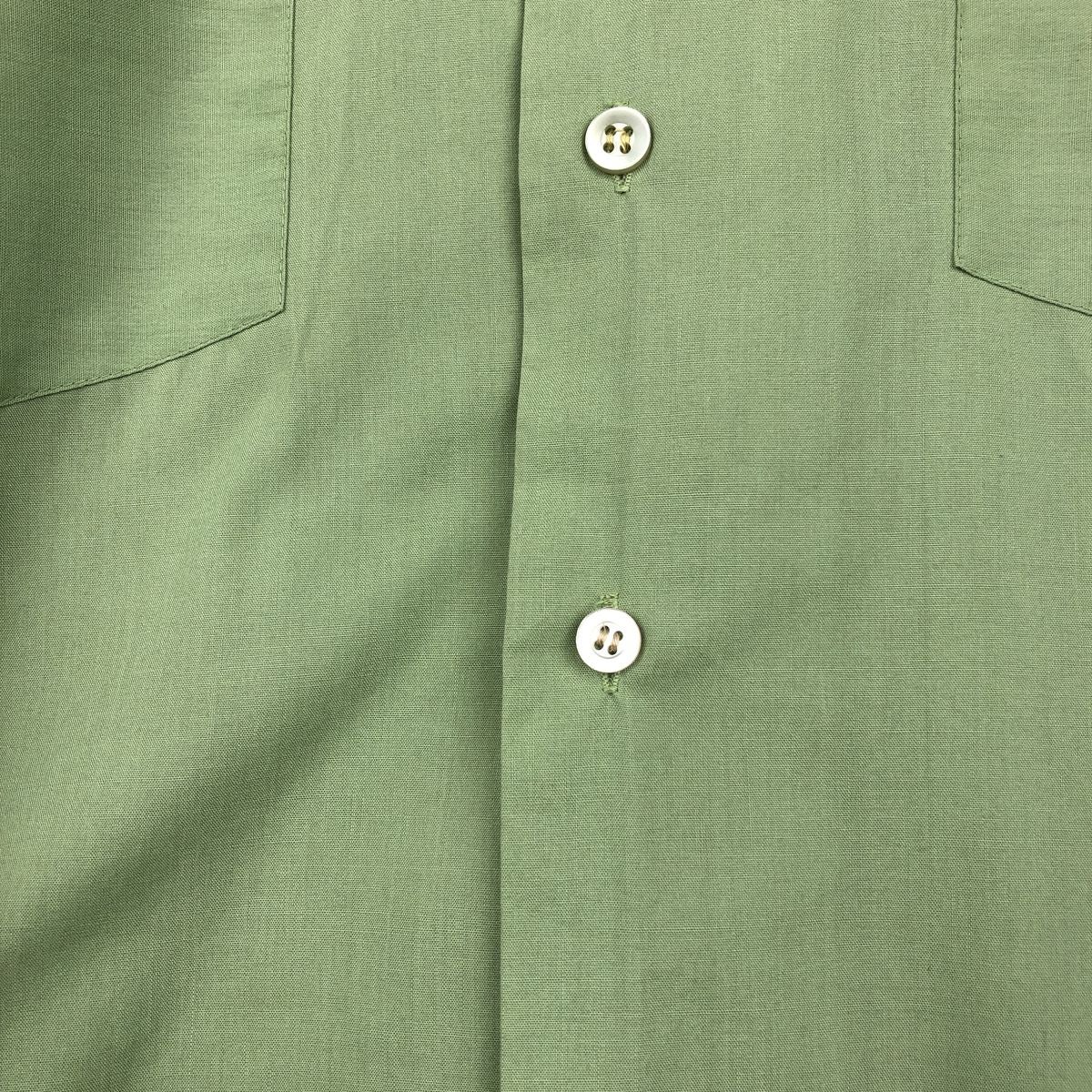 古着 70年代 TOWNCRAFT 長袖 ポリコットンシャツ メンズM相当