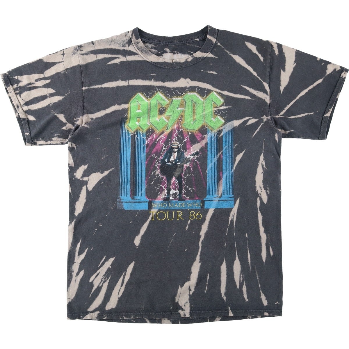 古着 リキッドブルー LIQUID BLUE AC/DC エーシーディーシー ラグラン