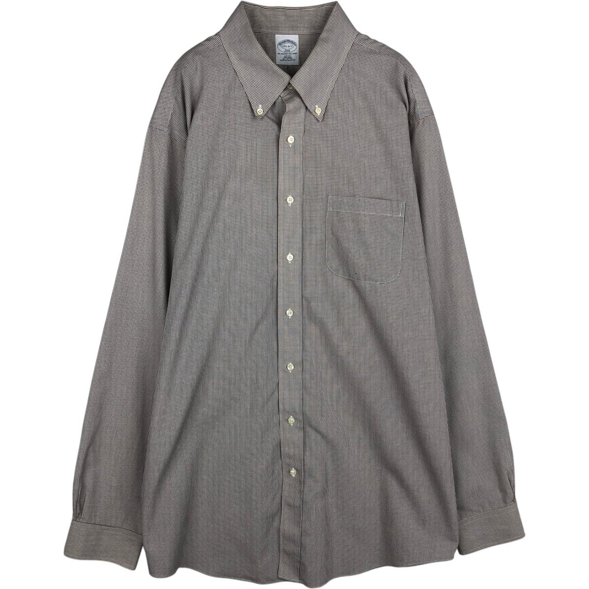 古着 ブルックスブラザーズ Brooks Brothers 長袖 ボタンダウンチェックシャツ メンズL相当 /eaa566044 古着 ブルックスブラザーズ Brooks Brothers 長袖 ボタンダウン