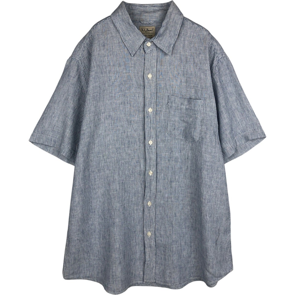 古着 90～00年代 エルエルビーン L.L.Bean 総柄 ボタニカル柄 半袖