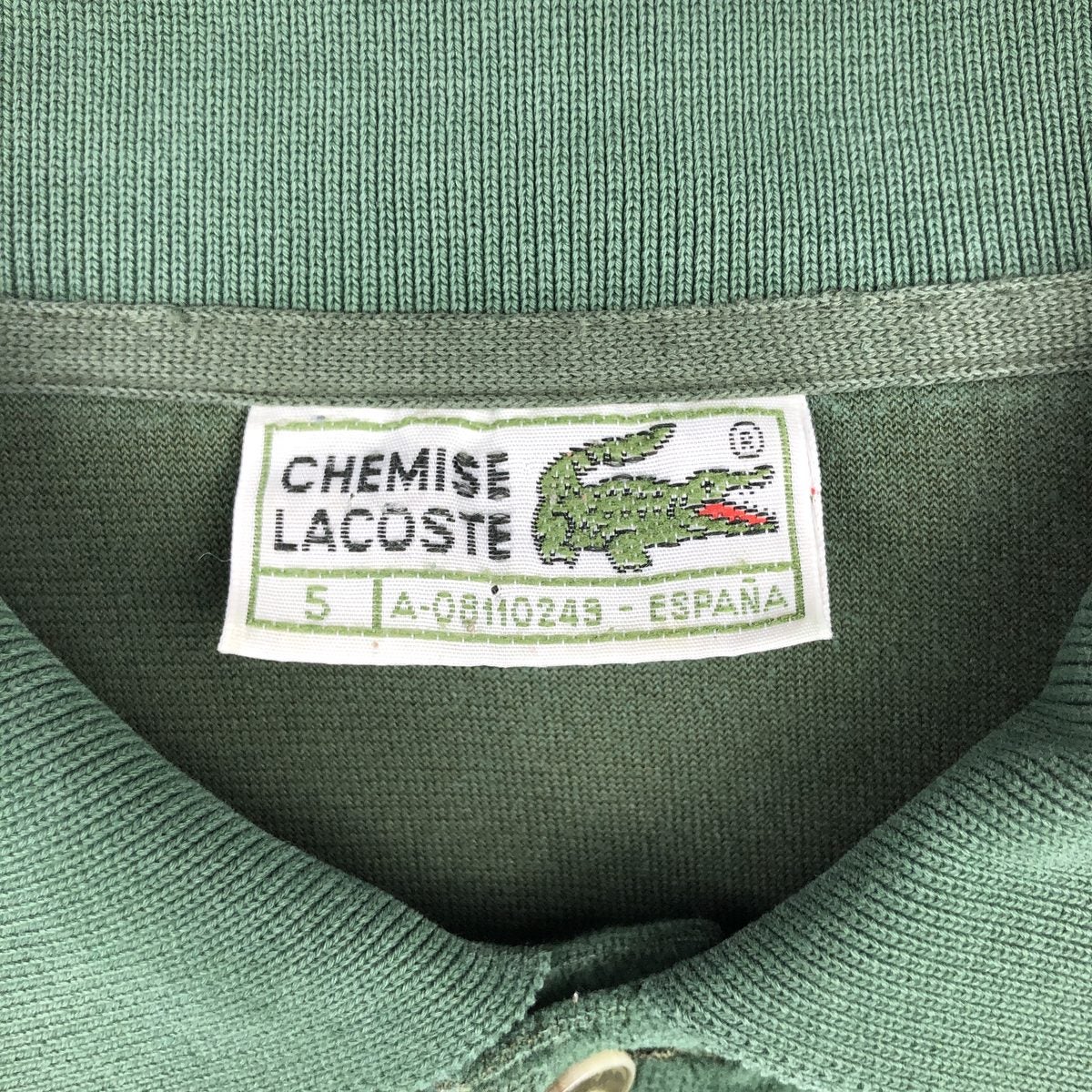 古着 80年代 ラコステ LACOSTE CHEMISE フレンチラコステ 長袖