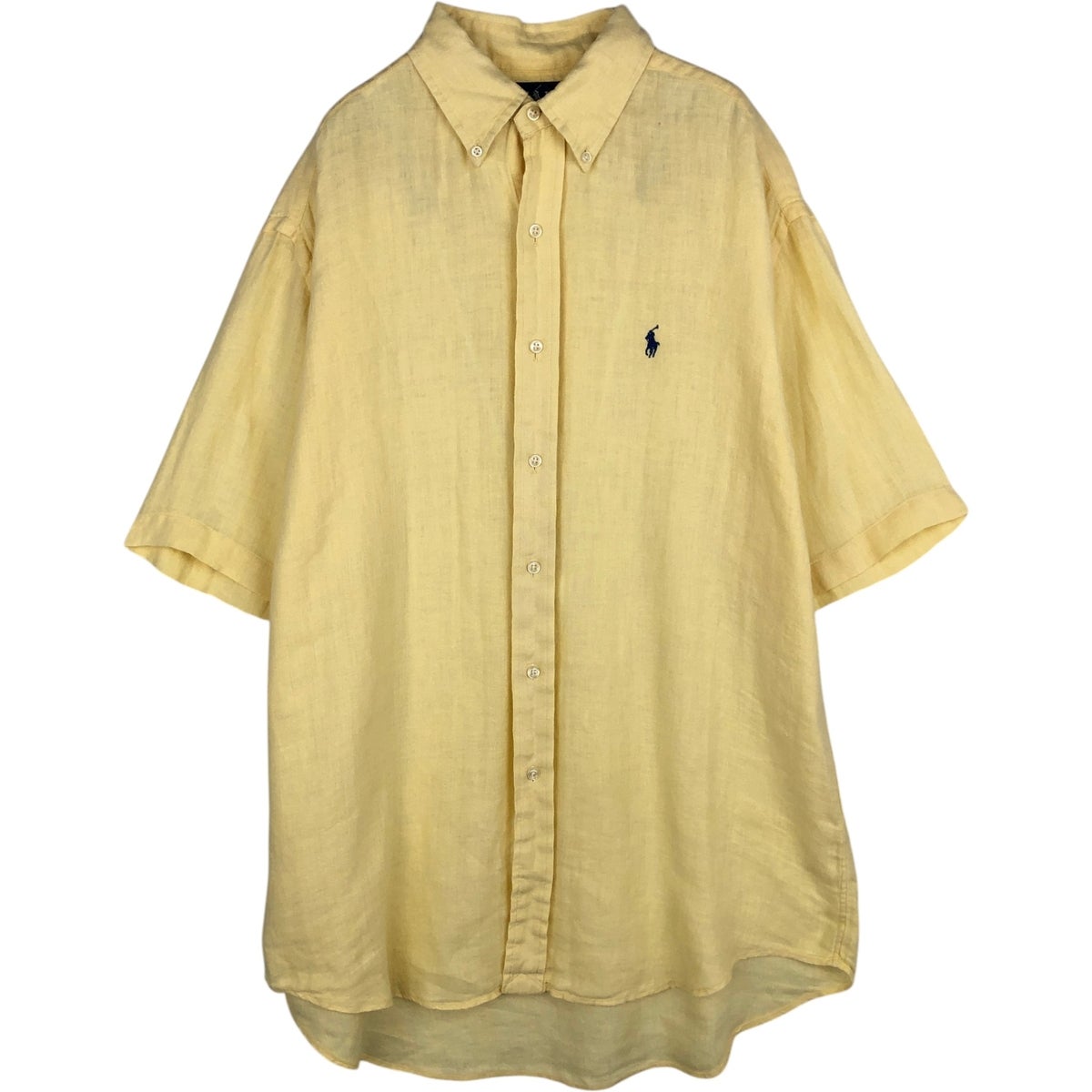 古着 ラルフローレン Ralph Lauren BLAKE シルク×リネン 長袖 ボタン