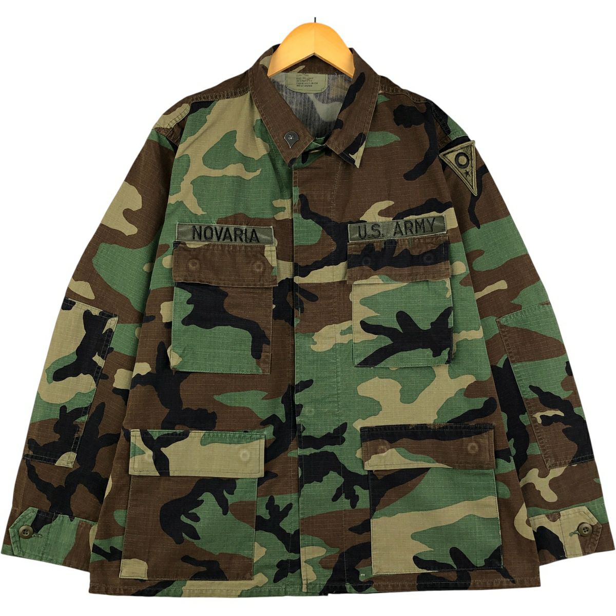 古着 米軍実品 70年代 迷彩柄 ウッドランドカモ リップストップ B.D.U