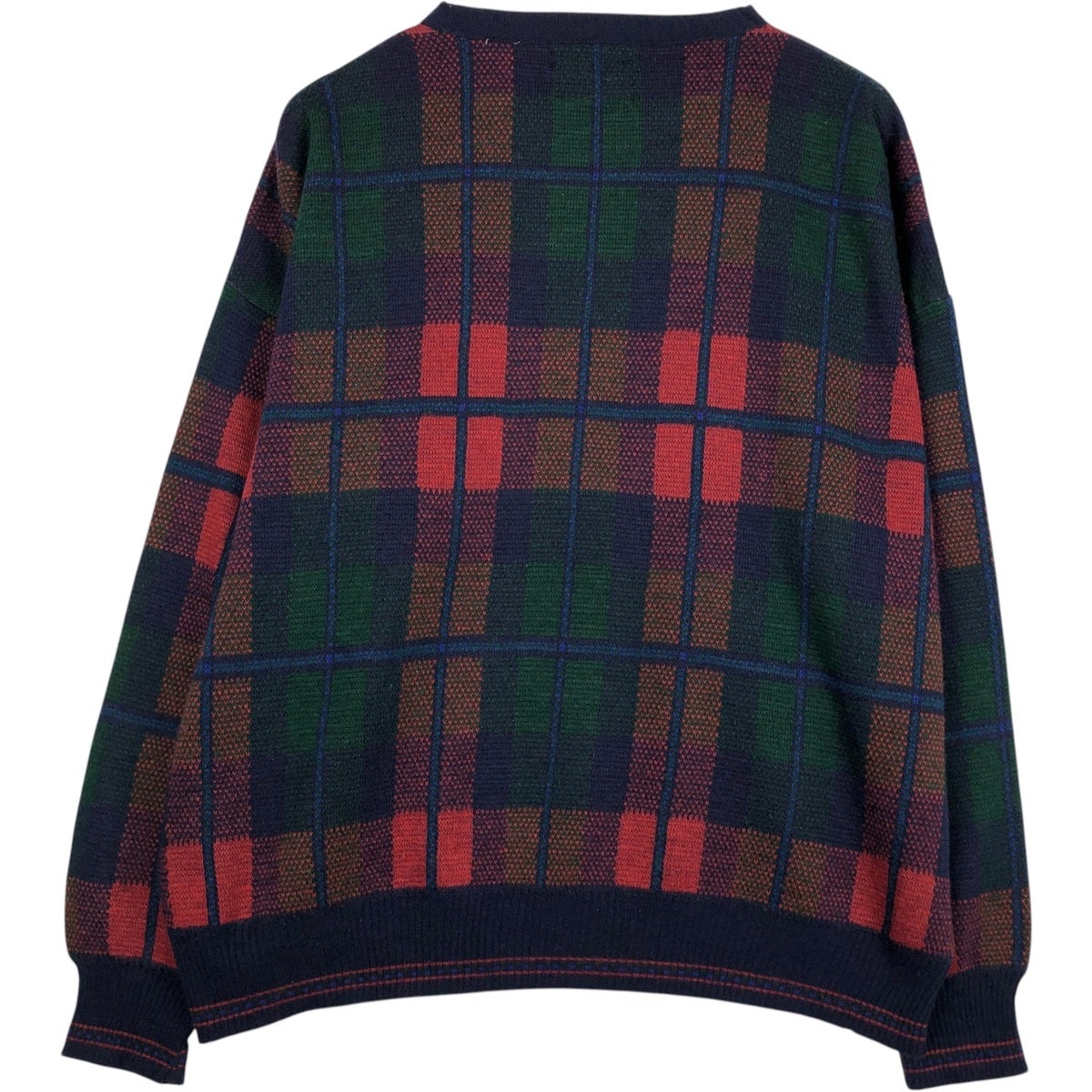 古着 ～90年代 THE ITALIAN SWEATER CO. チェック柄 アクリルニット