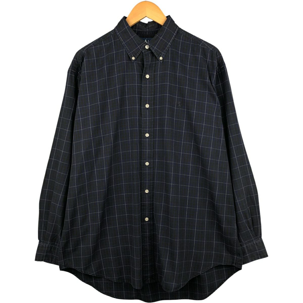 古着 ラルフローレン Ralph Lauren BLAKE 長袖 ボタンダウンストライプ