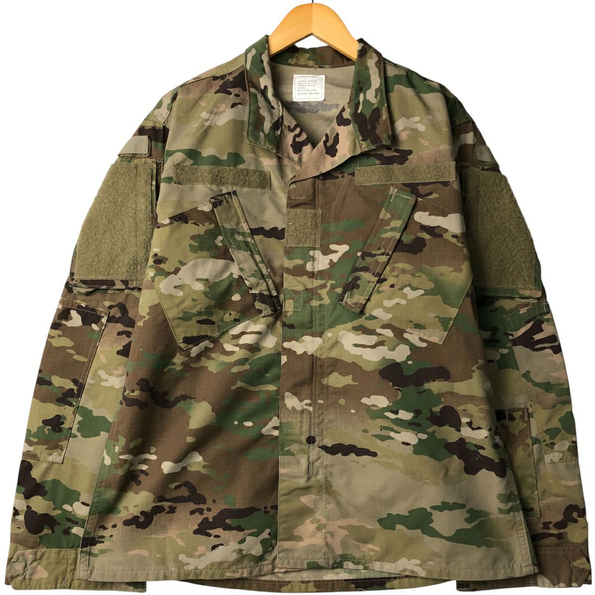 古着 米軍実品 迷彩柄 マルチカムカモ オープンカラー リップストップ