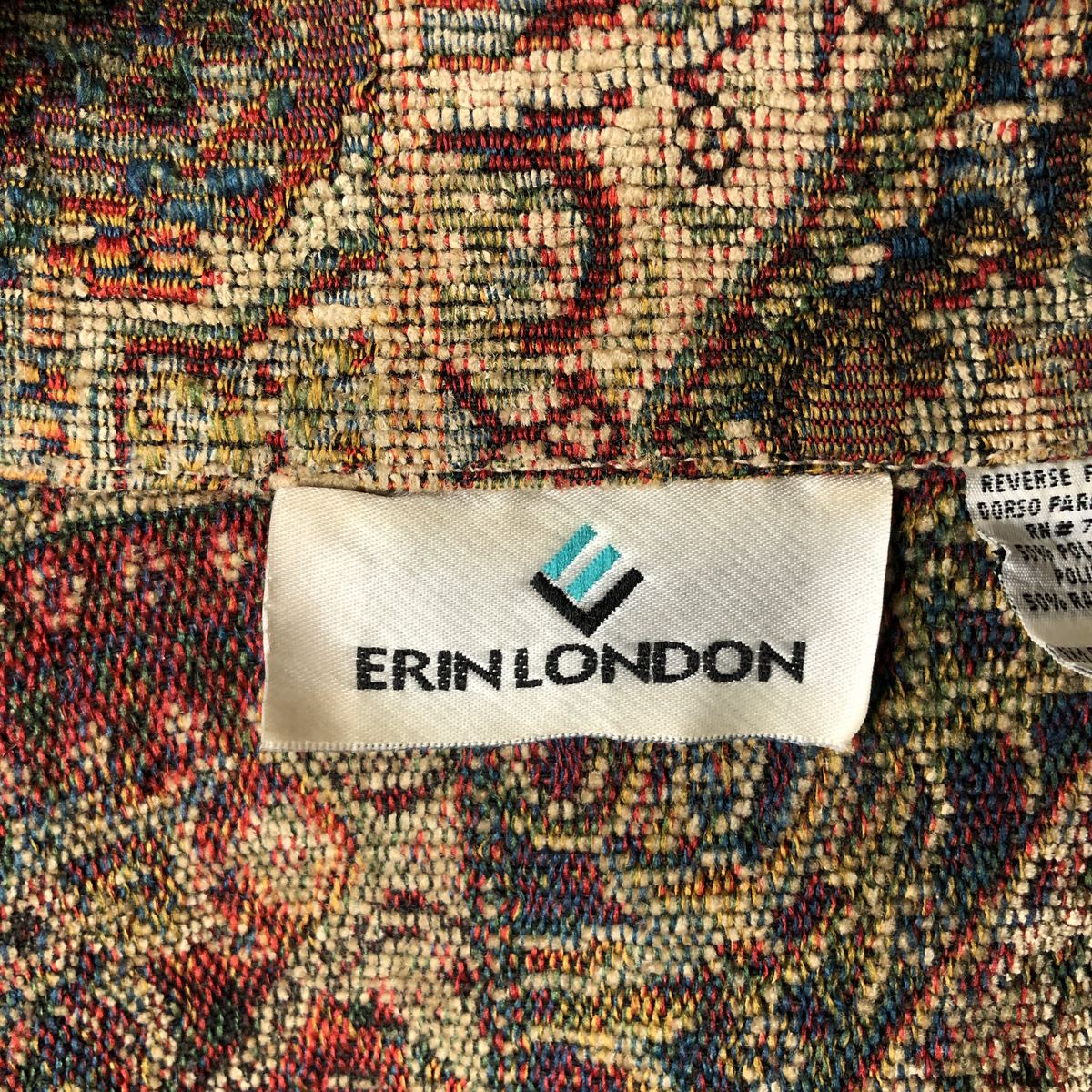 古着 90年代 ERIN LONDON 総柄 ゴブランジャケット レディースXL相当