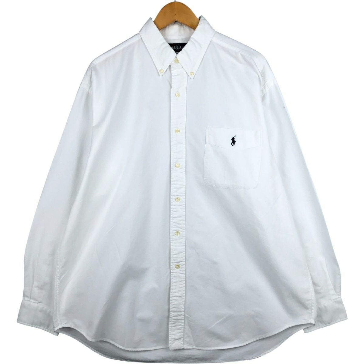 古着 ラルフローレン Ralph Lauren BIG SHIRT 長袖 ボタンダウンシャツ