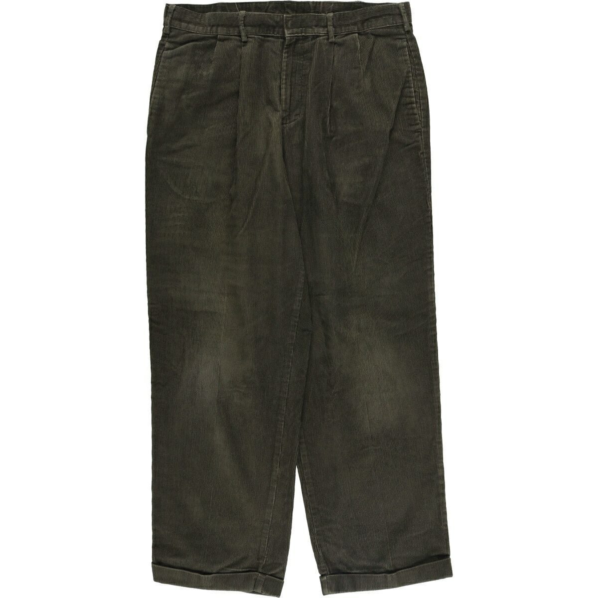 古着 ドッカーズ DOCKERS khakis 太畝 ツータック コーデュロイパンツ