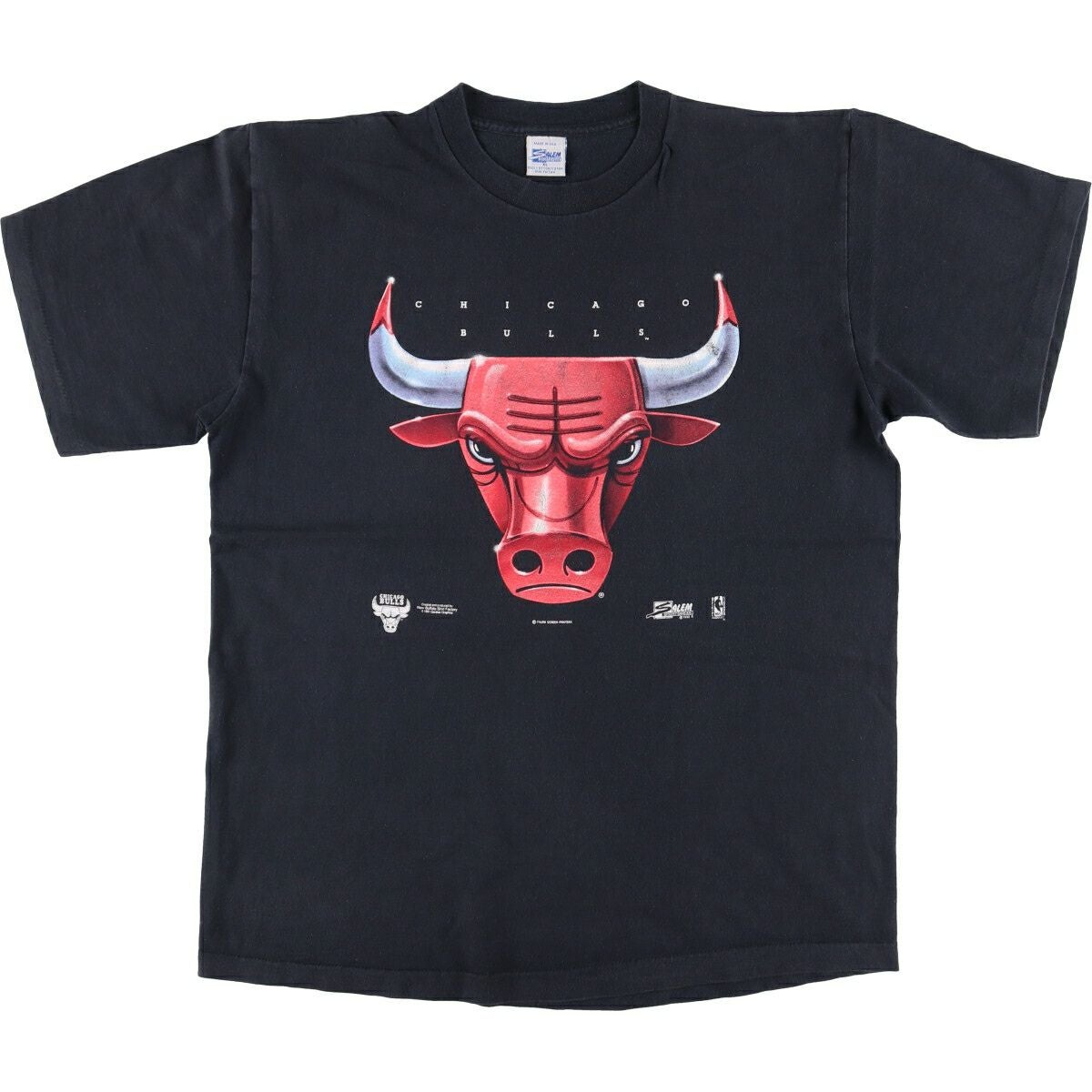 古着 90年代 TOP HALF NBA CHICAGO BULLS シカゴ ブルズ ロゴプリントT