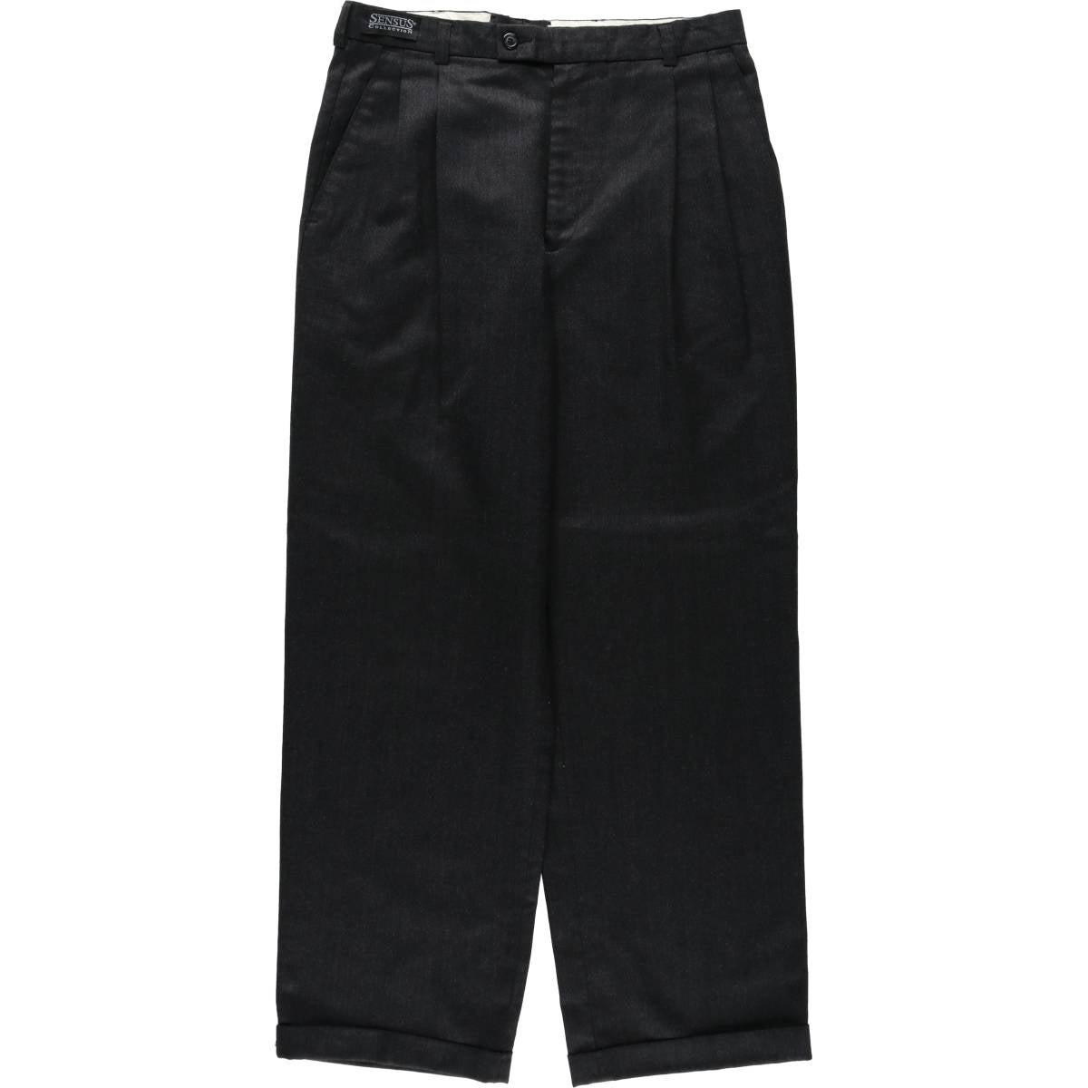 古着 ツータック スラックスパンツ メンズw32相当 /eaa622042 【中古