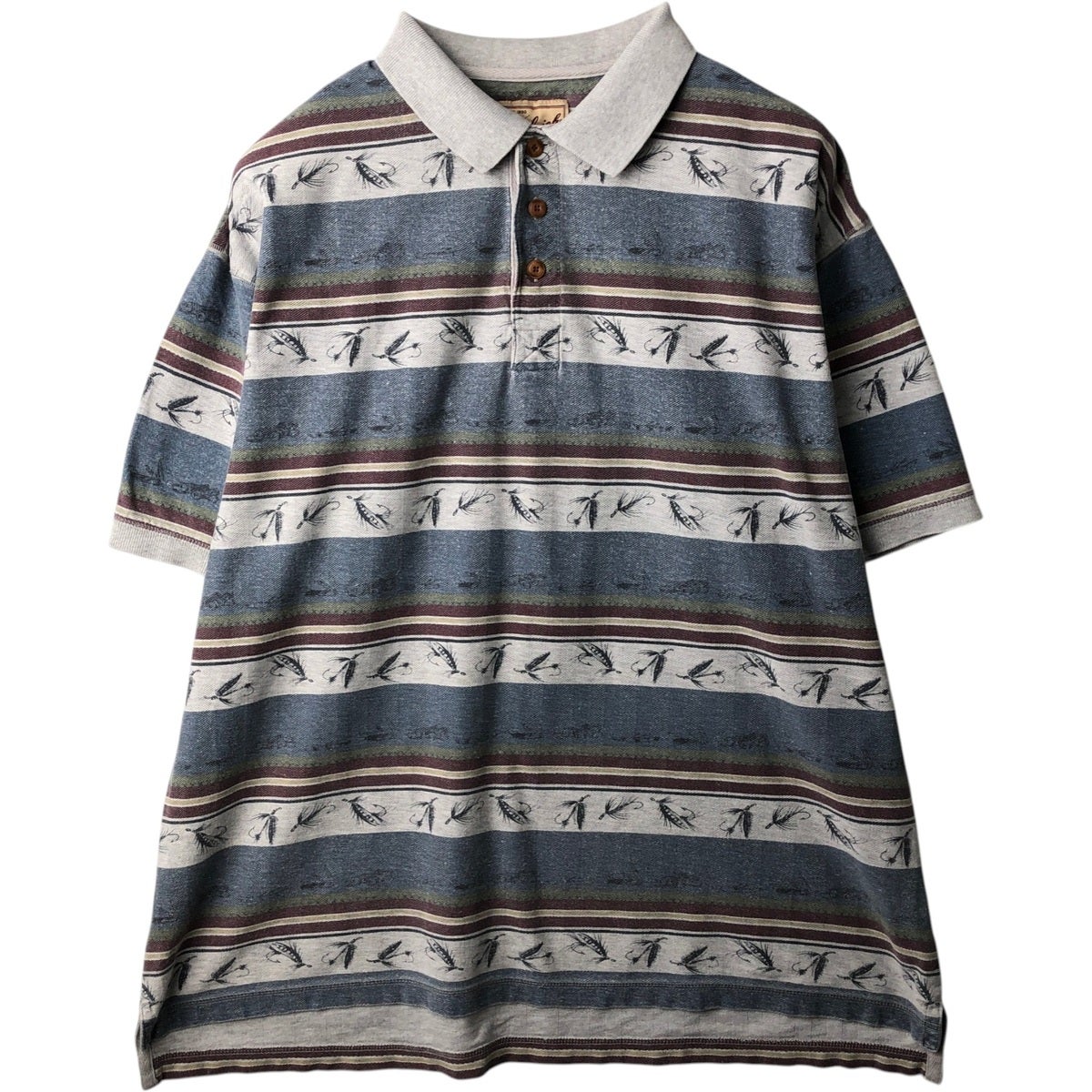 古着 90年代～ ウールリッチ WOOLRICH マルチストライプ 半袖 ボタン