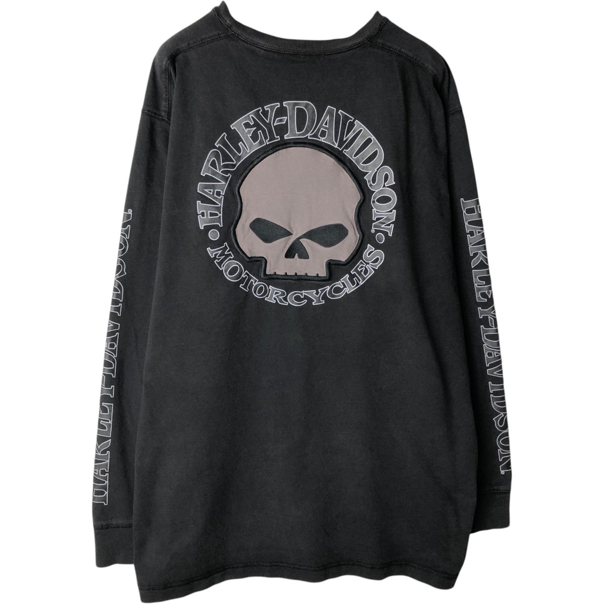 古着 ハーレーダビッドソン Harley-Davidson ドクロ柄 スカル柄 ロング