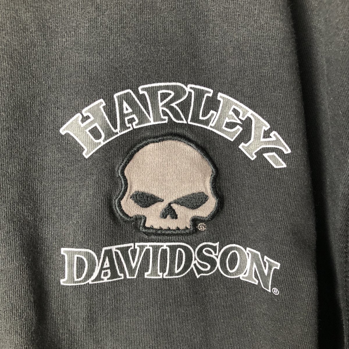 古着 ハーレーダビッドソン Harley-Davidson ドクロ柄 スカル柄 ロング