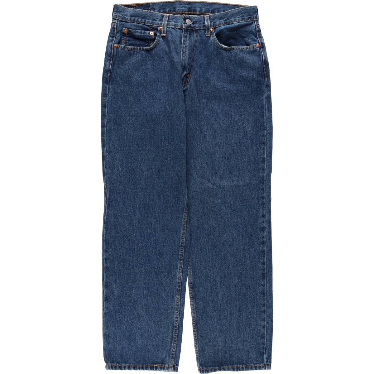 古着 濃紺 リーバイス Levis 550 テーパードデニムパンツ メンズw35
