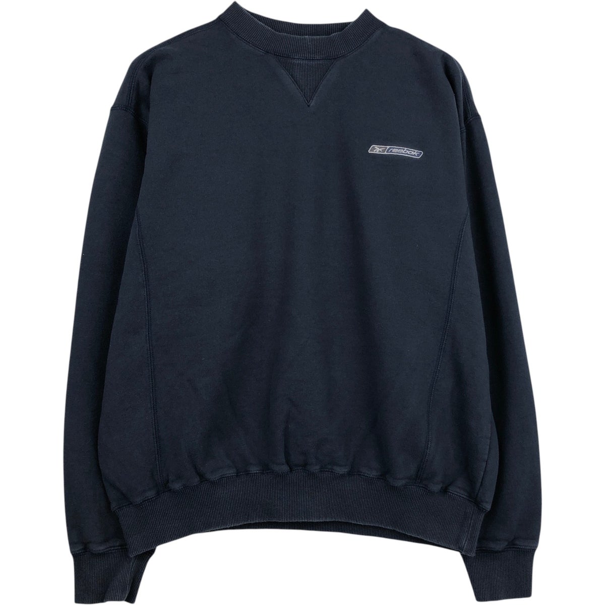 古着 ～00年代 リーボック Reebok 鹿の子 ハーフジップスウェット