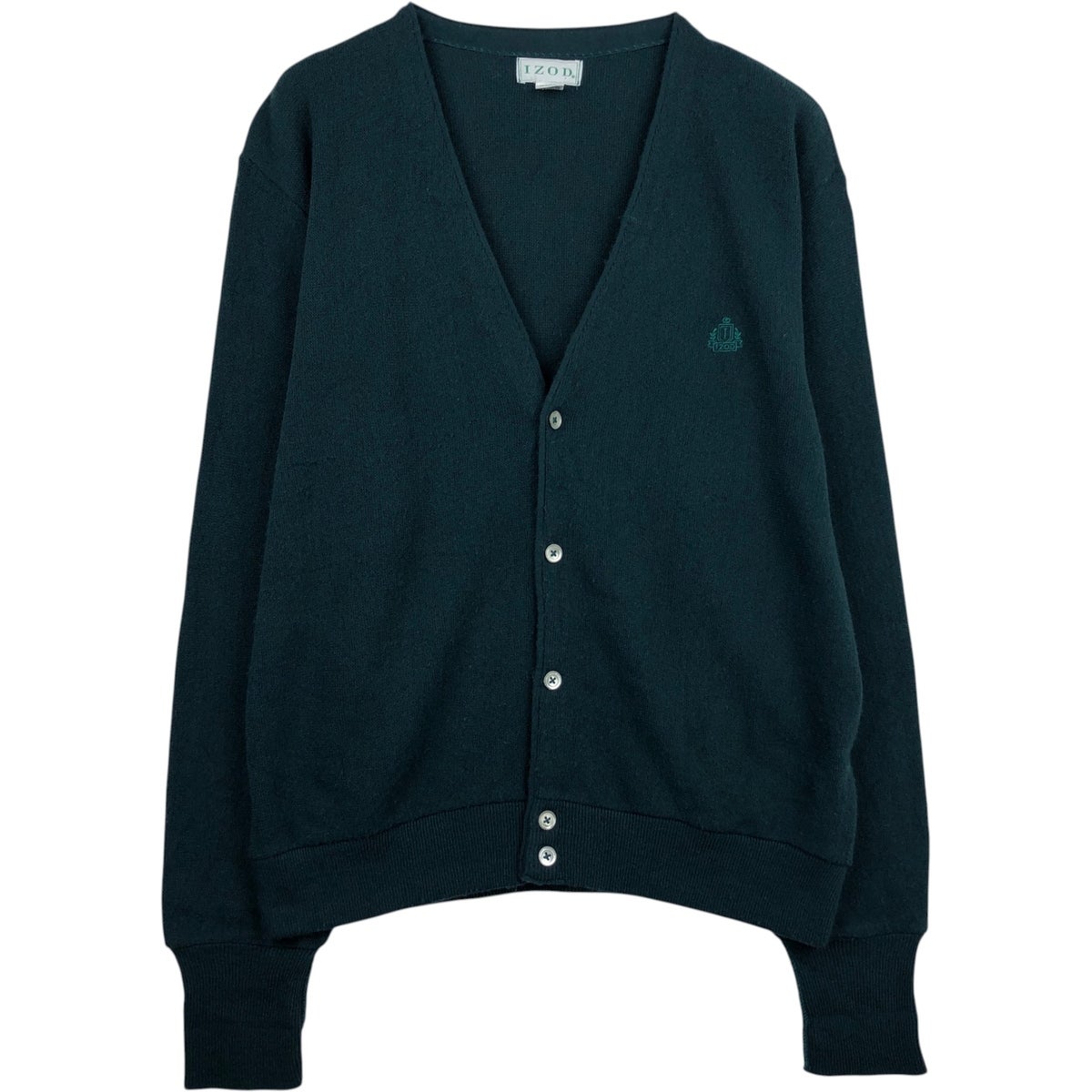 古着 90年代 IZOD アクリルニットカーディガン USA製 メンズS相当