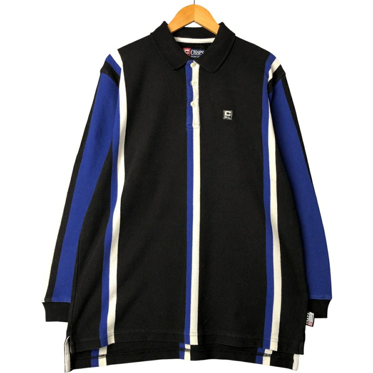 古着 ラルフローレン Ralph Lauren CHAPS チャップス 長袖 ポロシャツ