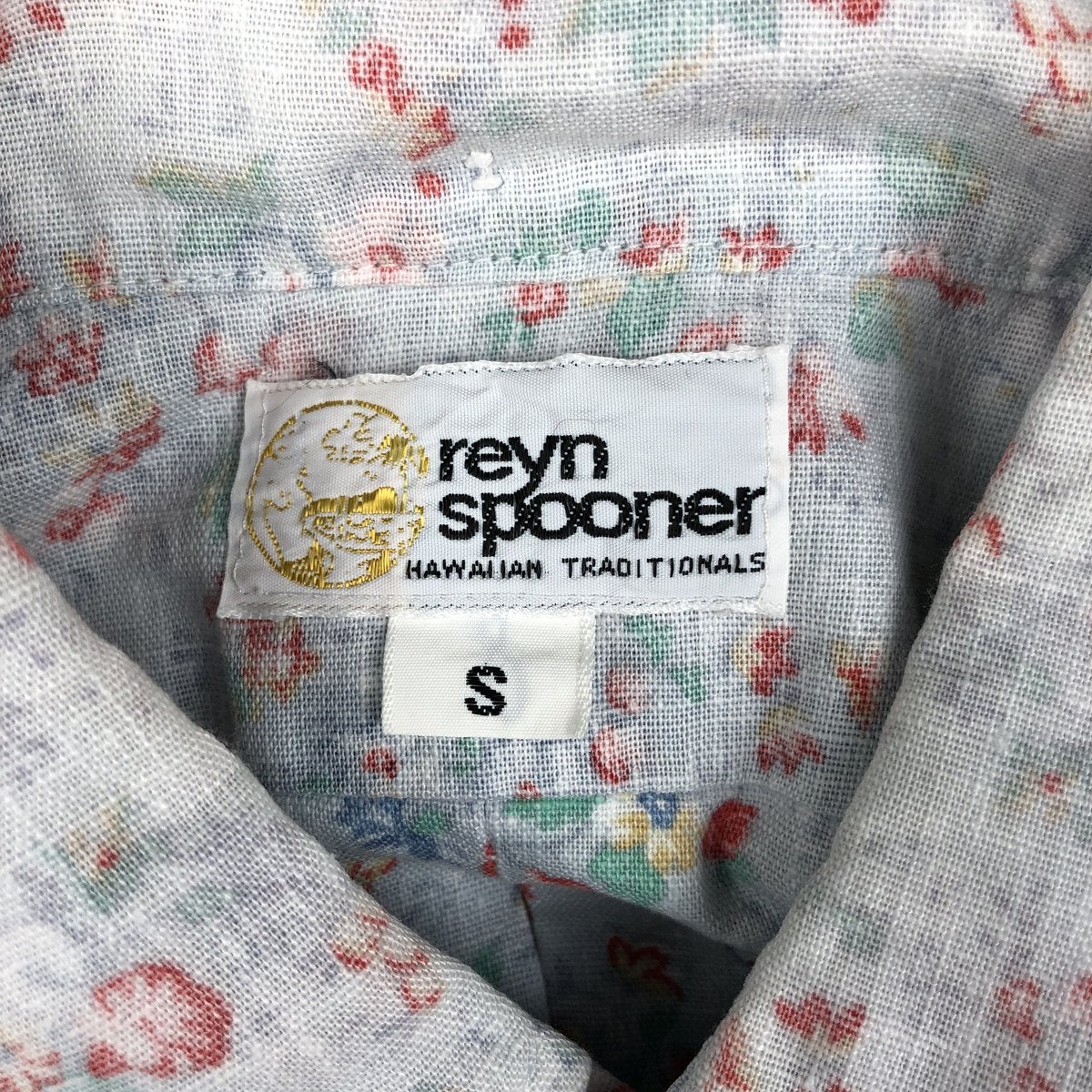古着 70～80年代 レインスプーナー REYNSPOONER 金タグ 乳首タグ 総柄