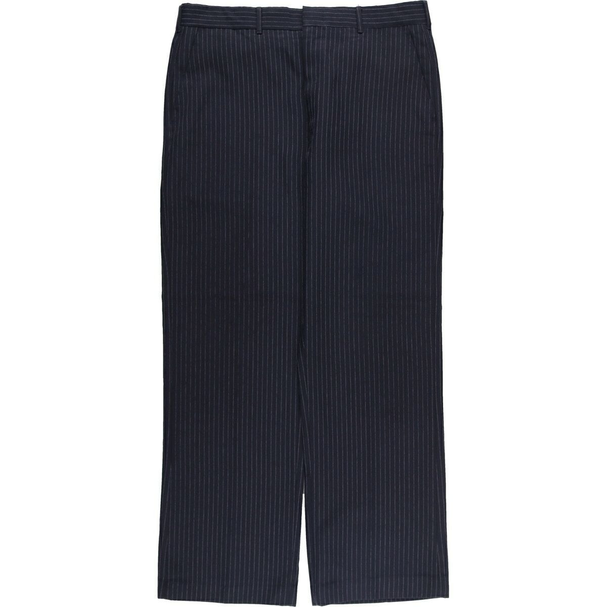 古着 haggar レーヨン ストライプ スラックス タックパンツ ワイドパンツ 古着 90年代 ハガー HAGGAR ストライプ柄 スラックスパンツ USA製