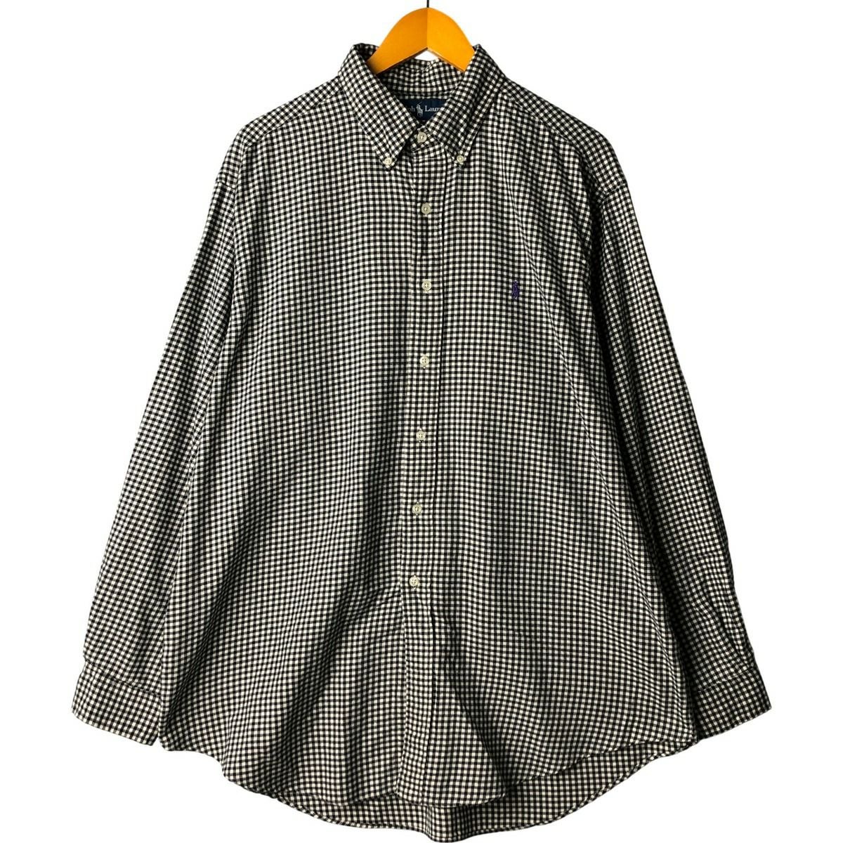 古着 ラルフローレン Ralph Lauren CLASSIC FIT クラシックフィット 総柄 星柄 ボタンダウン半袖 リネンシャツ レディースXL相当 /eaa567019 古着 ラルフローレン Ralph Lauren CLASSIC FIT クラシックフィット 総