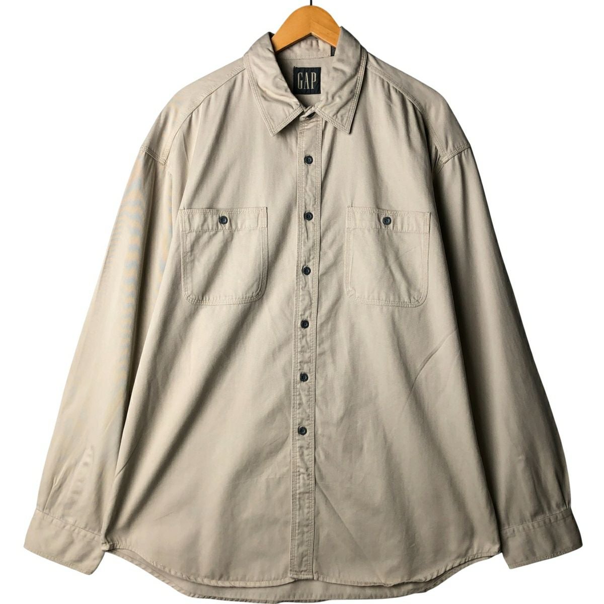 古着 90年代 ギャップ GAP オールドギャップ 長袖 ポロシャツ メンズM