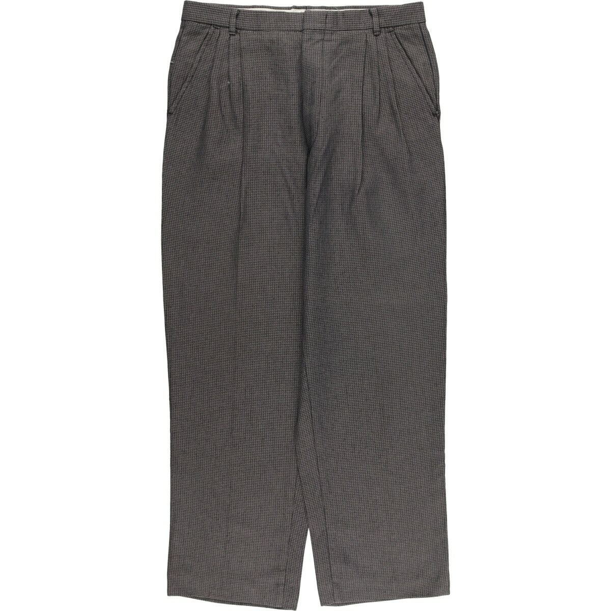 古着 80～90年代 タウンクラフト TOWN CRAFT ストライプ柄 ツータック