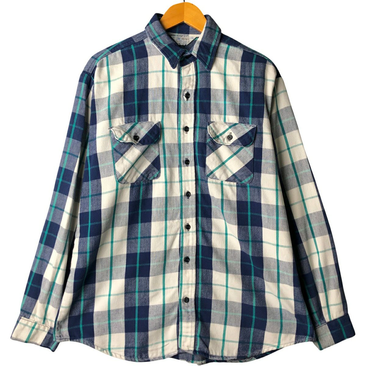 古着 90年代 ファイブブラザー Five Brother 長袖 フランネルチェック