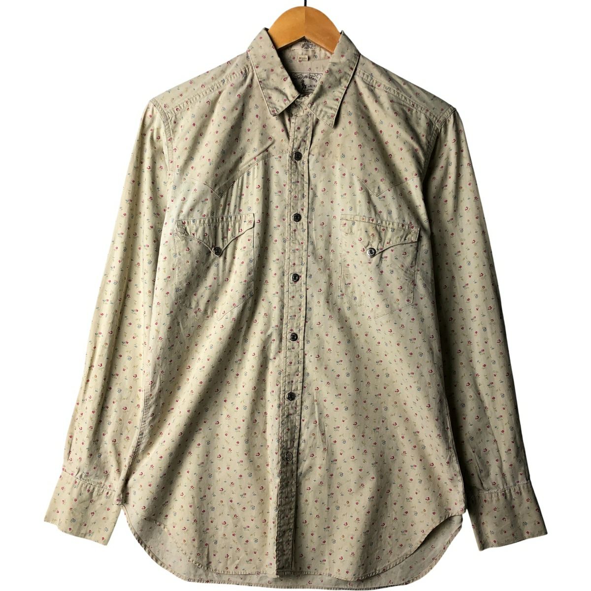古着 70年代 ラルフローレン Ralph Lauren Polo Western 総柄 長袖 ウエスタンシャツ メンズM相当/eaa477464 古着 70年代 ラルフローレン Ralph Lauren Polo Western 総柄 花柄