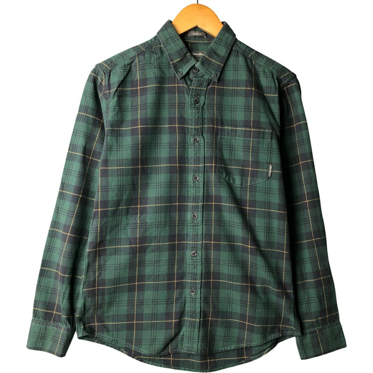 古着 エディーバウアー Eddie Bauer チェック柄 ボタンダウン 長袖