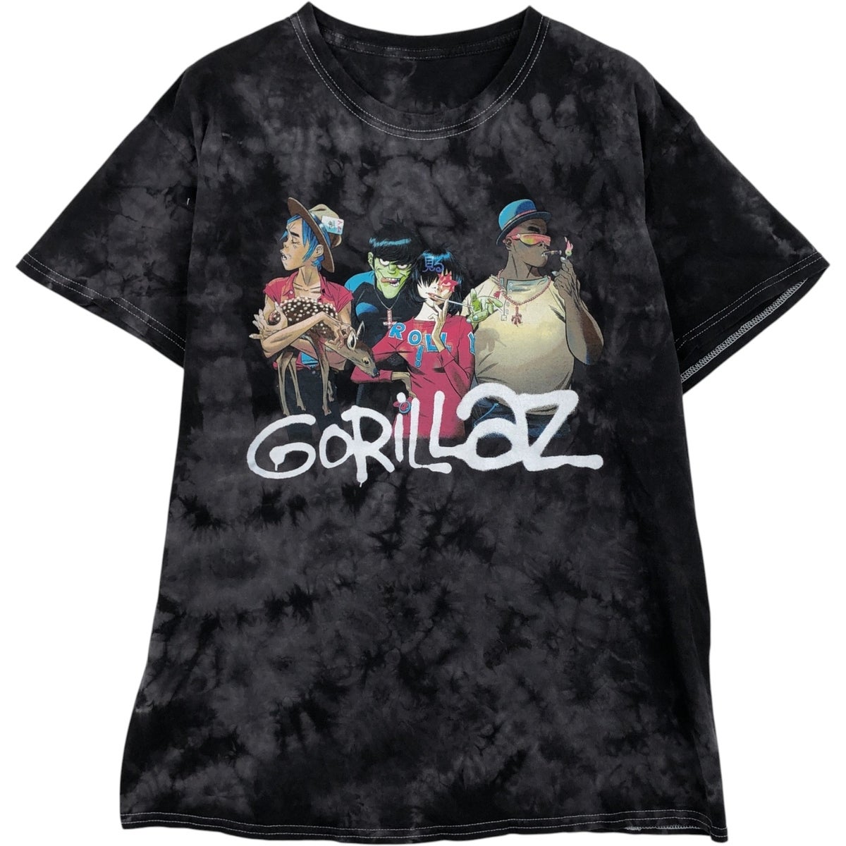 古着 GORILLAZ ゴリラズ プリント バンドTシャツ バンT メンズM相当
