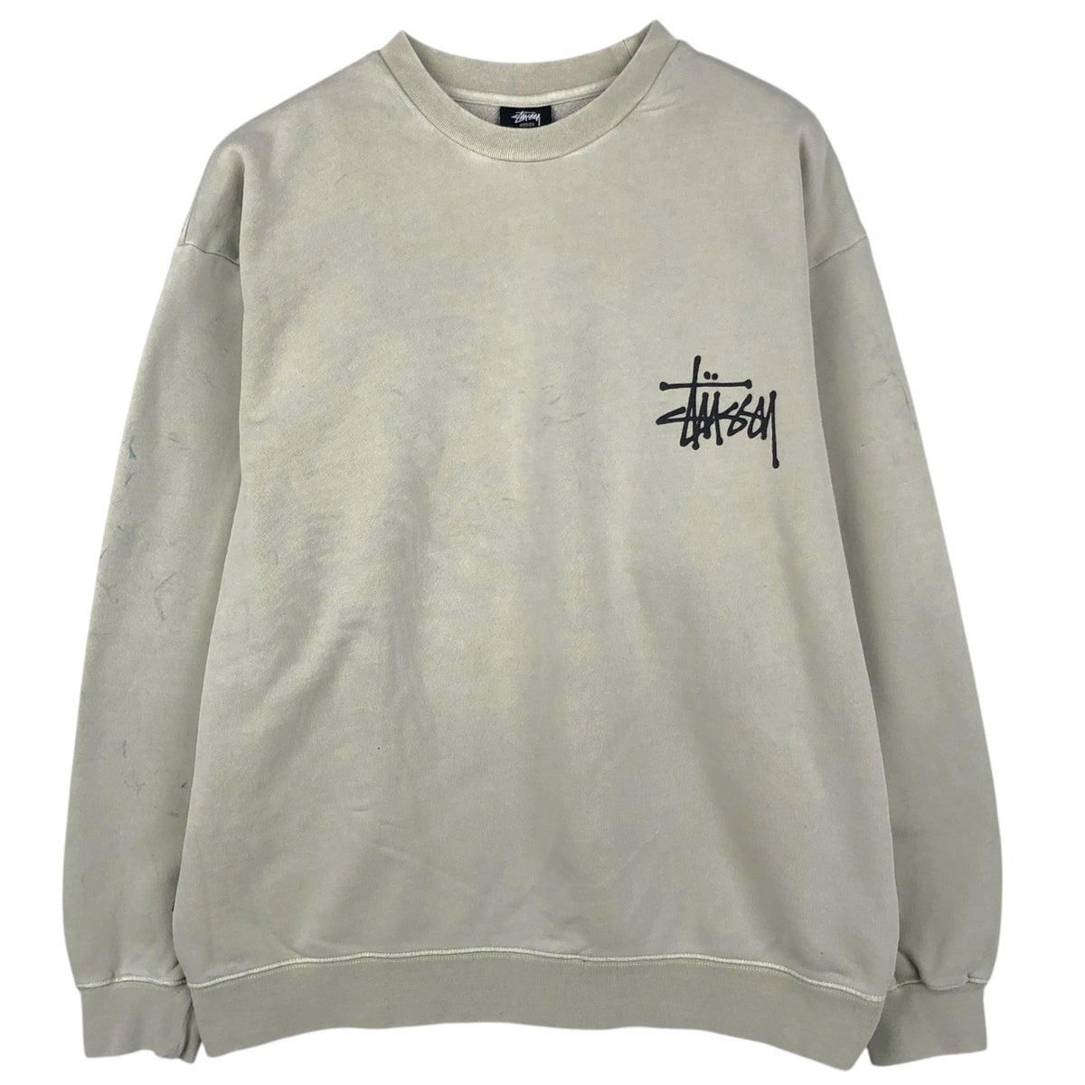 古着 ステューシー STUSSY チェック柄 スウェットハーフジップパーカー